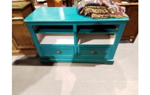 MEUBLE TV TURQUOISE 2N 2T