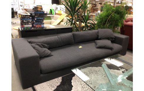 CANAPE XXL TISSU GRIS