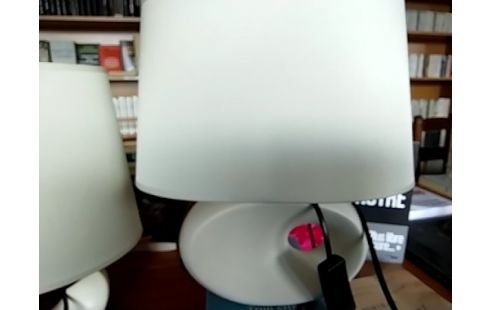 LAMPE DE CHEVET PIED BLANC