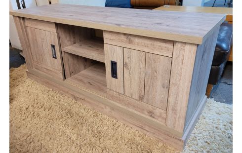 MEUBLE TV EFFET BOIS GRISE