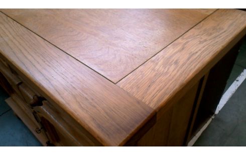 MUEBLE BAJO. BAJO RÚSTICO MACIZO ROBLE 2 PUERTAS / 2 CAJONES