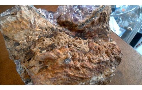 OBJET DECO AMETHYSTE MINERAL VIOLET