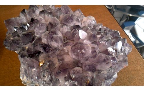 OBJET DECO AMETHYSTE MINERAL VIOLET