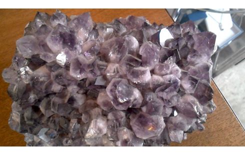 OBJET DECO AMETHYSTE MINERAL VIOLET