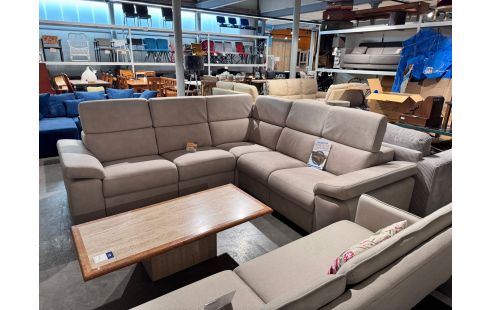 SALON D'ANGLE TISSU GRIS