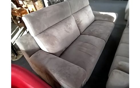 CANAPE TISSU GRIS 1 TROU 1 TACHE