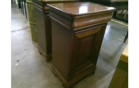 CHEVETS LOUIS PHILIPPE 1 PORTE / 1 TIROIR LA PAIRE