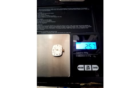 MÉCANISME MONTRE ZENITH REMONTOIR OR18K