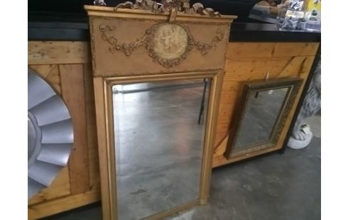 MIROIR ANGEL CADRE DORE