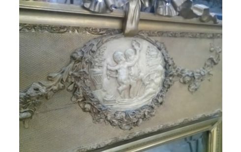 MIROIR ANGEL CADRE DORE