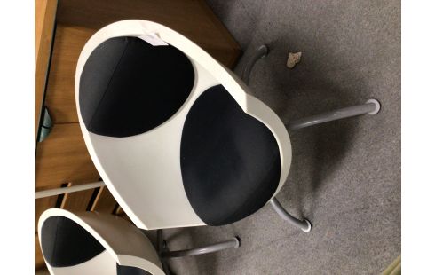 FAUTEUIL IKEA LAGERMAN BLANC NOIR LA PAIRE