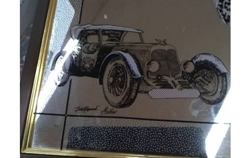 MIROIR DESSIN NOIR ET BLANC