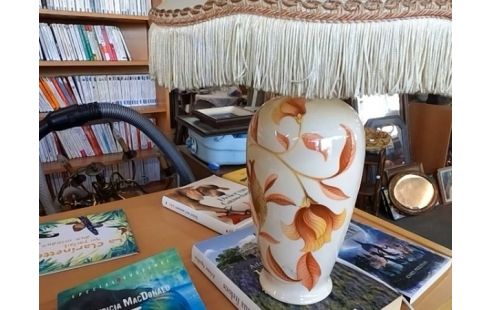 LAMPE BLANCHE FLORALE