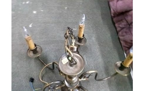 LUSTRE 6 BRANCHES STYLE HOLLANDAIS