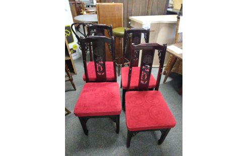 4 CHAISES CHINOISES
