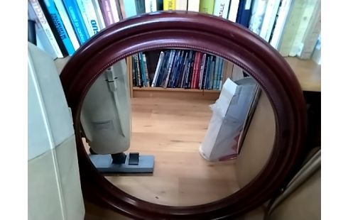 MIROIR ROND CONTOUR BOIS