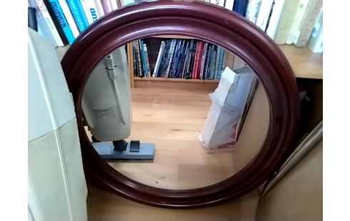 MIROIR ROND CONTOUR BOIS