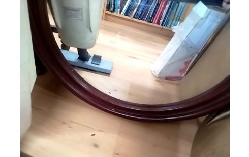 MIROIR ROND CONTOUR BOIS