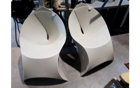 FAUTEUIL DESIGN PVC BEIGE