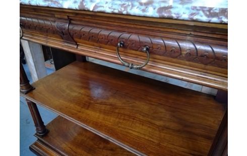 MEUBLE D' APPOINT ANCIEN / DESSERTE MARBRE CLEF