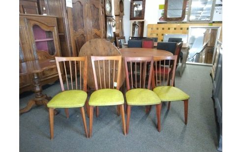 CHAISE SKAI JAUNE LOT DE 4