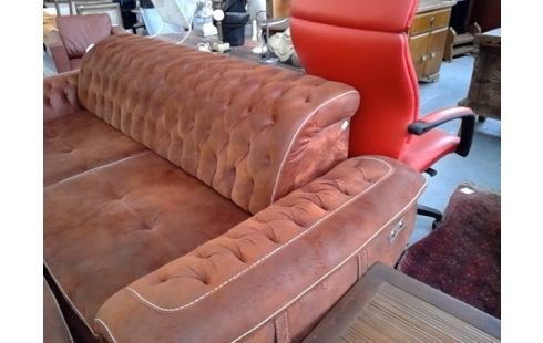 CANAPE CHESTERFIELD 3 PLACES ELECTRIQUE