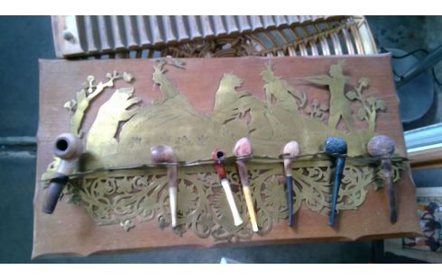 ANTIEK PIJPREKJE  ITALIAANS SMEEDWERK