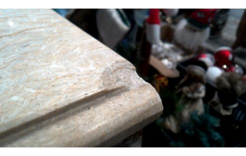 KISTE 1 1 TÜR / 1 SCHUBLADE, , INTARSIE TRAVERTIN KUPFER