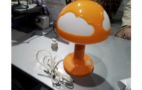 lampe champignon orange