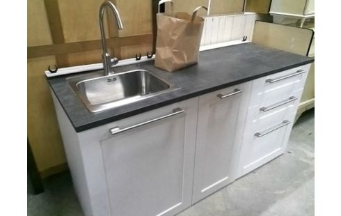 ELEMENTS DE CUISINE 2P 3T AVEC LAVABO (+ PIEDS REGLABLES)