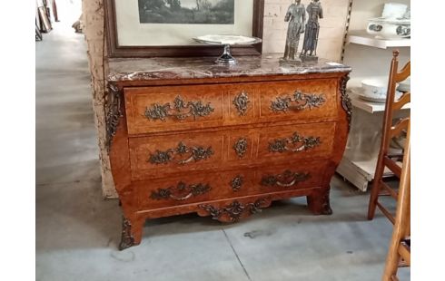 SECRETAIRE CHENE STYLE LOUIS XV