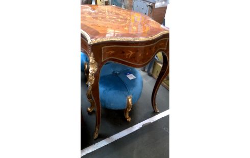 SCHREIBTISCH 1 SCHUBLADE ITALIENISCH, , INTARSIE KUPFER