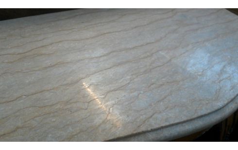 NÄHSCHRÄNKCHEN ITALIENISCH, , KOMMODE 2 SCHUBLADEN TRAVERTIN, , INTARSIE KUPFER