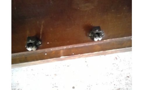 MEUBLE D'APPOINT MODERNE BRUN 2 PORTES 4 TIROIRS 170 CM