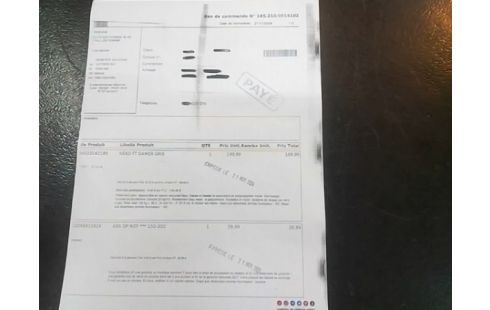 FAUTEUIL DE GAMER NEKO GRIS GARANTIE 5 ANS ACHETE LE 21/11/2024