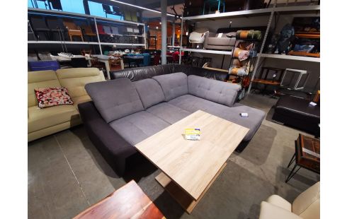 CANAPE MERIDIENNE TISSU GRIS