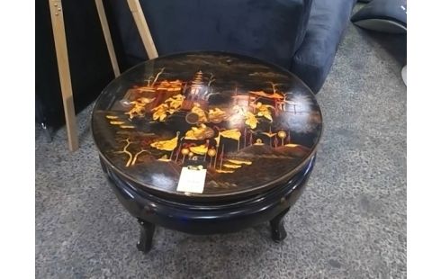 TABLE BASSE RONDE ST ASIATIQUE