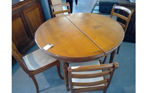 SALLE A MANGER BUFFET TABLE RONDE ALLONGE MERISIER