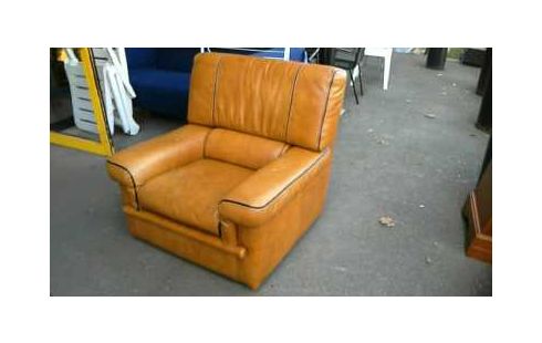 FAUTEUIL CLUB CUIR CAMEL