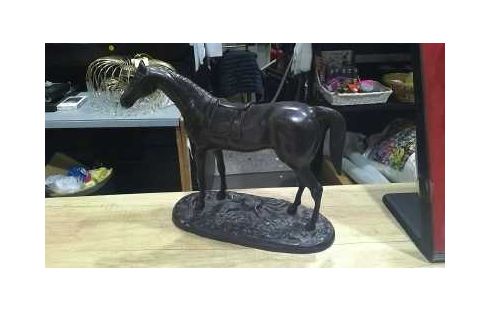 STATUE CHEVAL BRONZE SIGNE JOSEPH WOLF