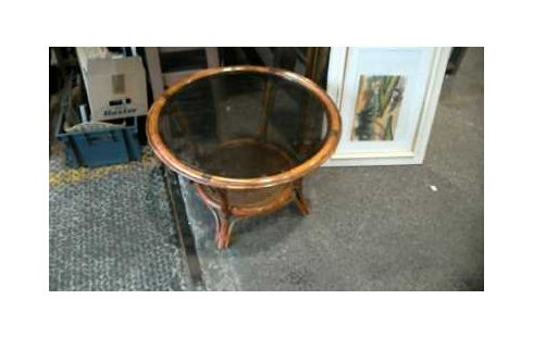 WOHNZIMMERTISCH RATTAN, , TABLETT GRÜN