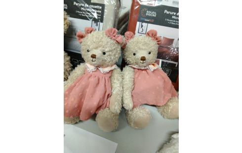 PELUCHE EVA ROBE ROSE VINTAGE