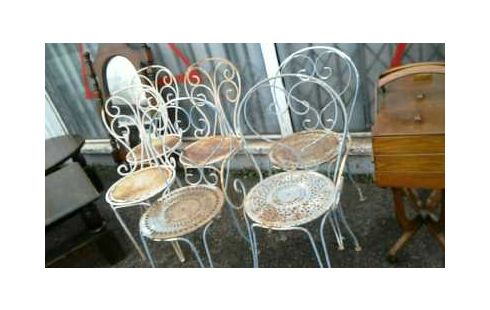 LOT DE 3  CHAISES ET