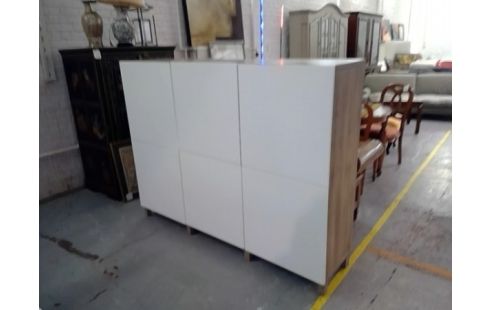 BUFFET BLANC 6 PORTES