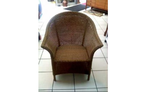 GARTENSESSEL GEFLECHT PLASTIK BRAUN