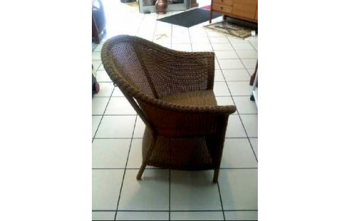 GARTENSESSEL GEFLECHT PLASTIK BRAUN