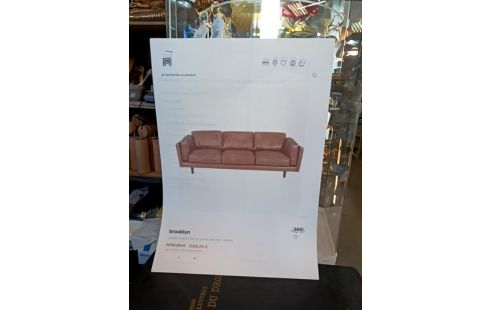 CANAPE CUIR BROOKLYN ALINA