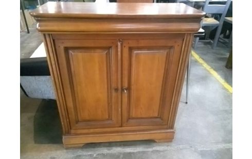 MEUBLE D'APPOINT 2 PORTES STYLE LOUIS PHILIPPE SERRURE HS