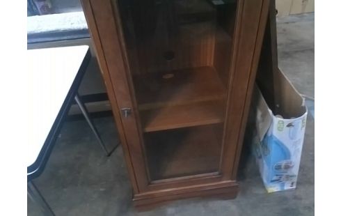 MEUBLE HIFI 1 PORTE VITRÉE