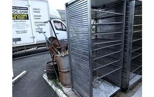 CHARIOT RESTAURATION L83 H186 P68CM